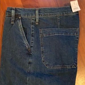 J Crew Wide Leg Cropped Jeans